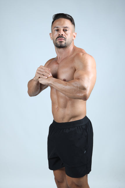 Short ZB Cross Grid Preto