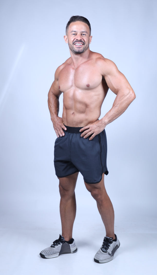 Short ZB Line Mesclado Carbon/Preto