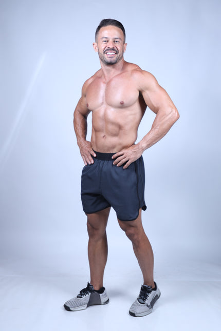 Short ZB Line Mesclado Carbon/Preto