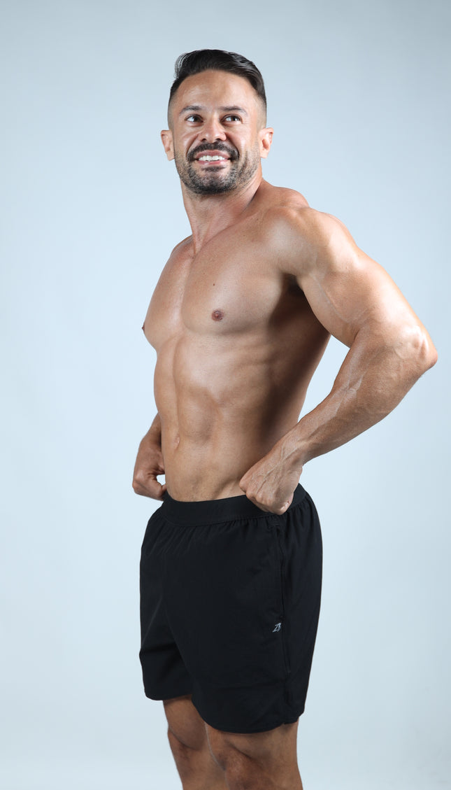 Short ZB Cross Grid Preto