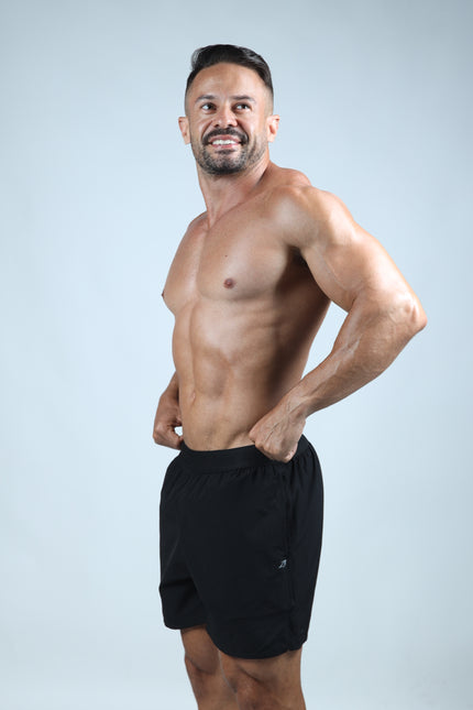 Short ZB Cross Grid Preto