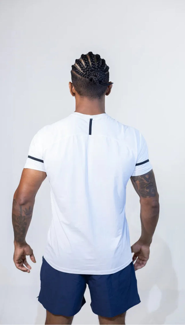 Camiseta ZB Rugby Bolt Branco/Preto