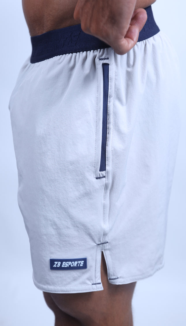 Short ZB Cross Ultra Silver/Marinho