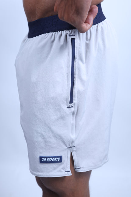 Short ZB Cross Ultra Silver/Marinho