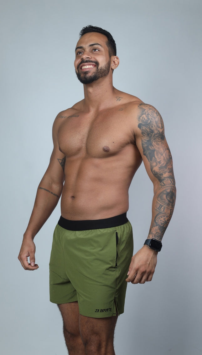 Short ZB Cross Ultra Oliva/Preto