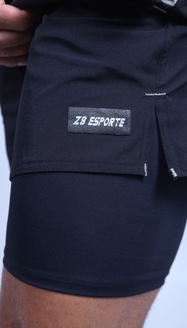 Short ZB Cross Compress (2em1) Ultra Black/Matte