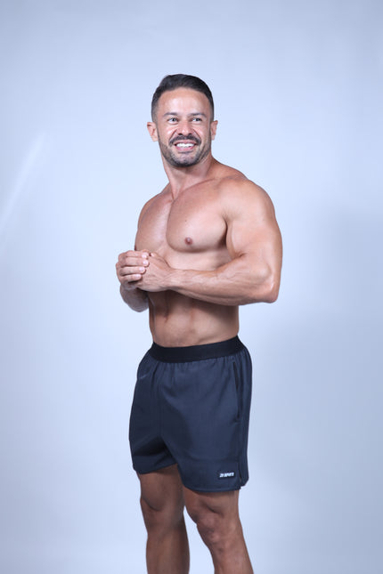 Short ZB Cross Mesclado Carbon/Preto