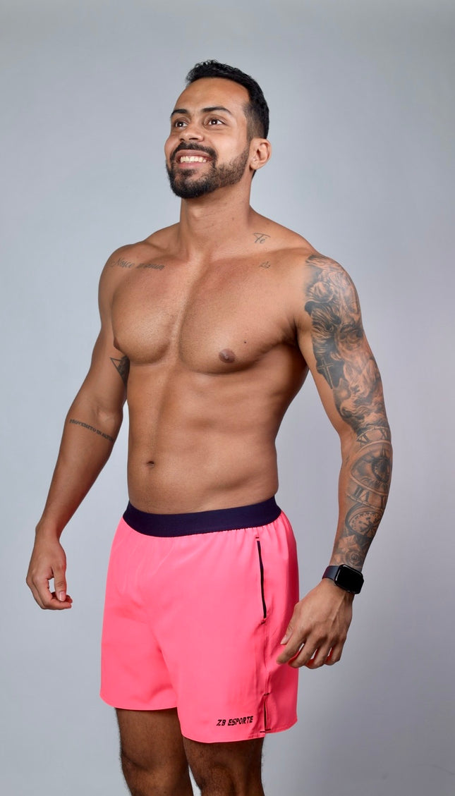 Short ZB Cross Tech Power Pink/Marinho