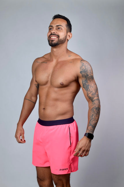 Short ZB Cross Tech Power Pink/Marinho