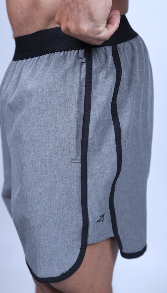 Short ZB Line Mesclado Grafite/Preto