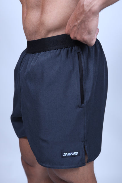 Short ZB Cross Mesclado Carbon/Preto