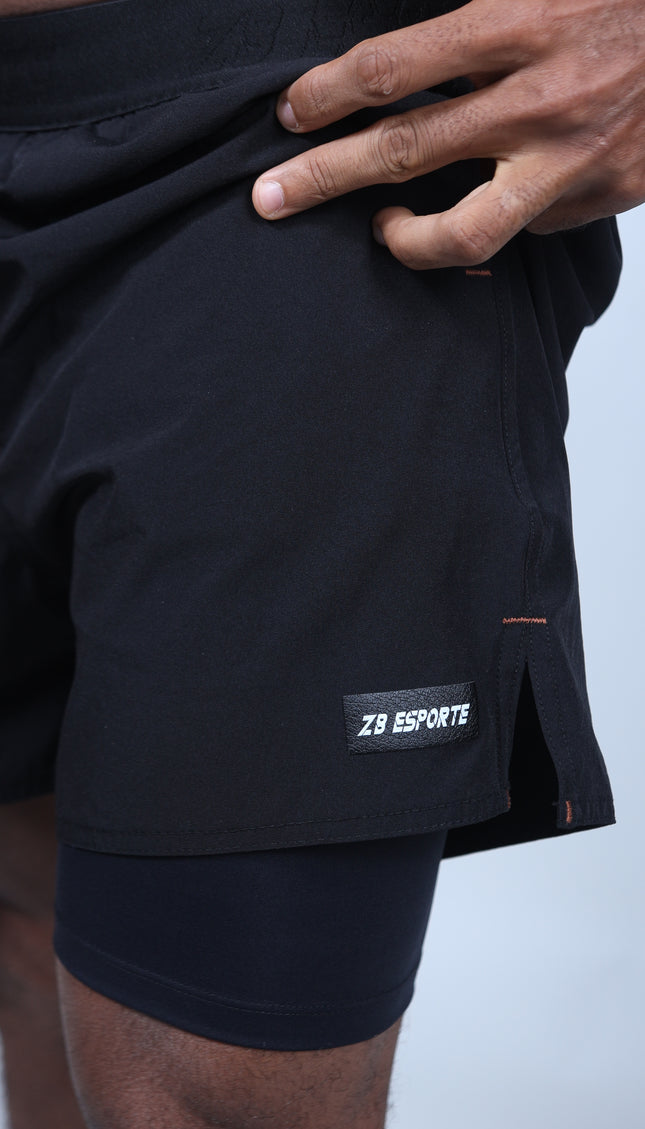 Short ZB Cross Compress (2em1) Ultra Black/Bronze
