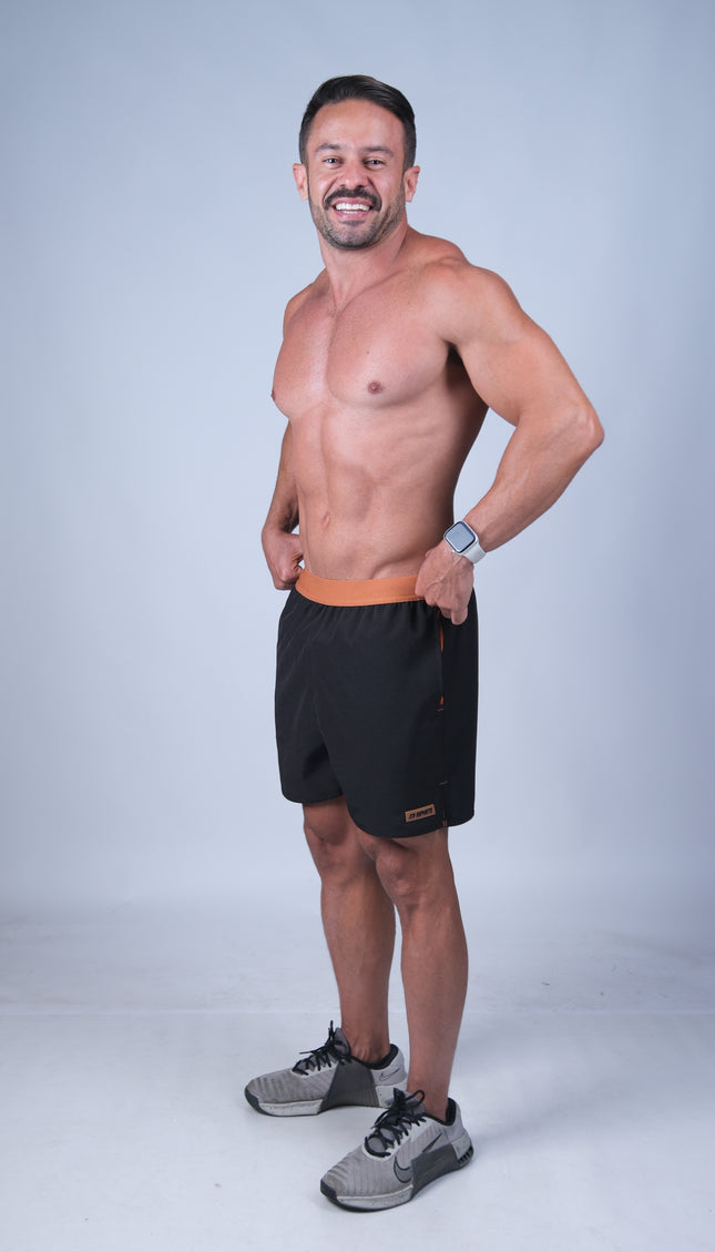 Short ZB Cross Tech Air Preto/Terracota