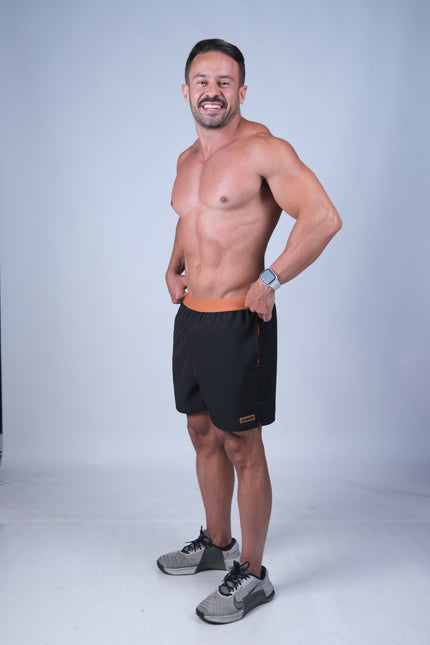 Short ZB Cross Tech Air Preto/Terracota