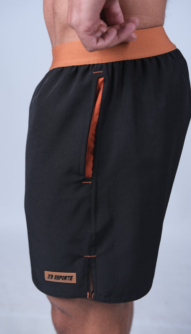 Short ZB Cross Tech Air Preto/Terracota