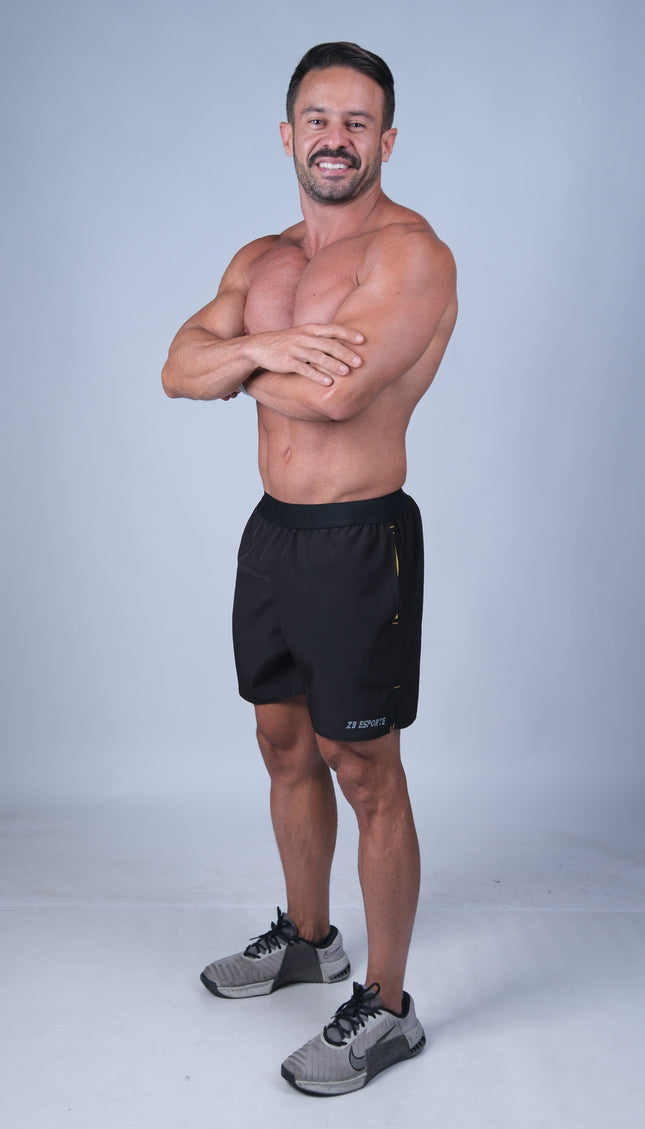 Short ZB Cross Tech Air Preto/Amarelo