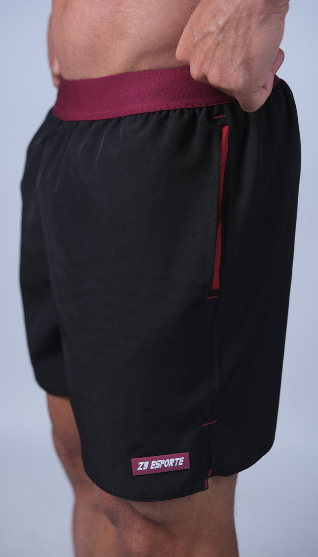 Short ZB Cross Tech Air Preto/Bordô