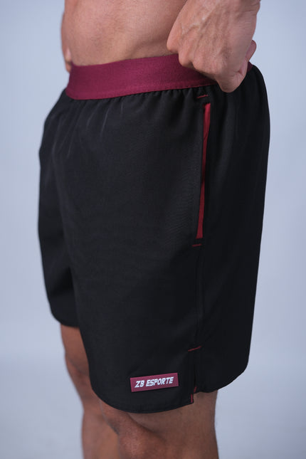 Short ZB Cross Tech Air Preto/Bordô
