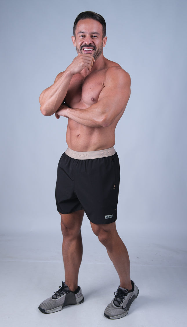Short ZB Cross Tech Air Preto/Canela