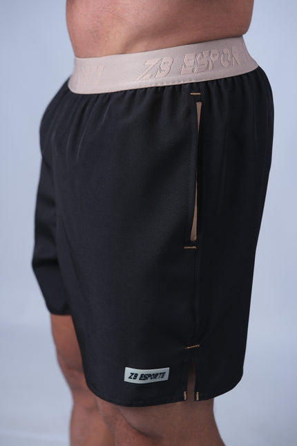 Short ZB Cross Tech Air Preto/Canela