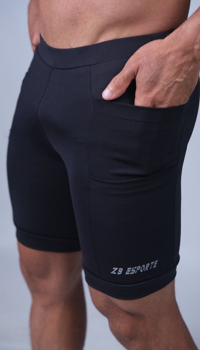Bermuda ZB Bolt Compress 4 Bolsos Preta