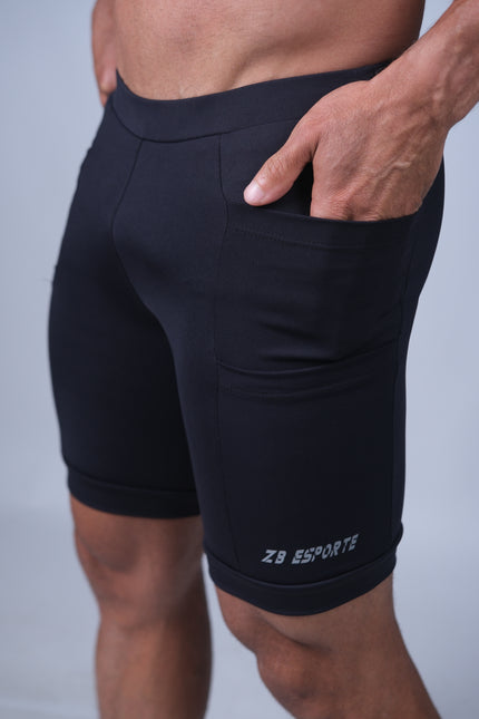 Bermuda ZB Bolt Compress 4 Bolsos Preta