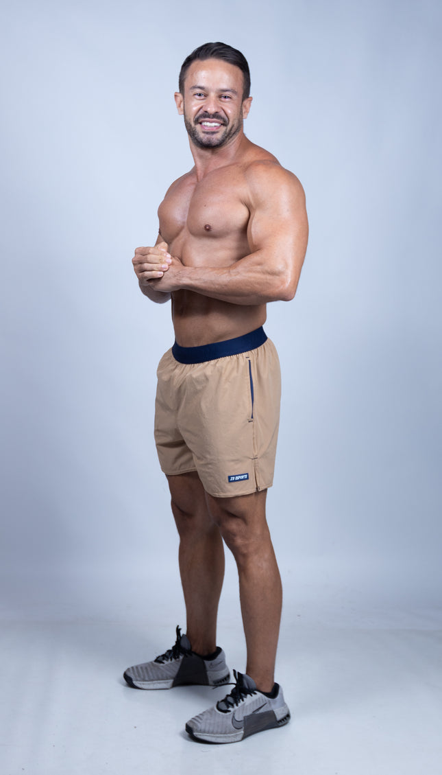 Short ZB Cross Ultra Caramelo/Marinho
